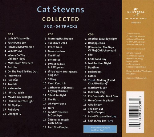 Cat stevens collected - -, new